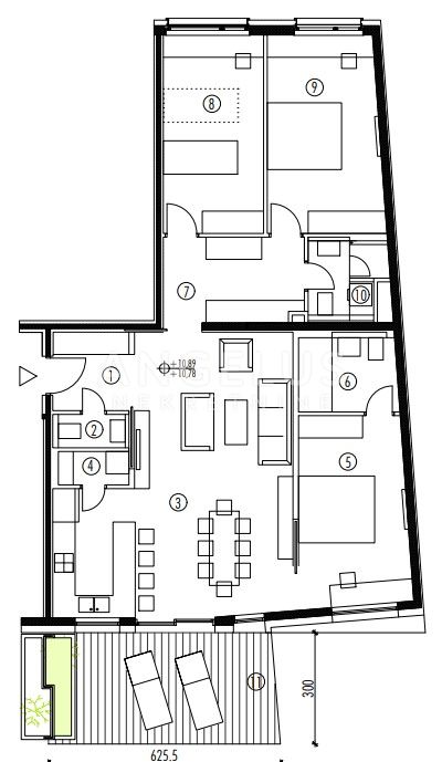 4-Zi., Wohnung, 135m², 3 Etage