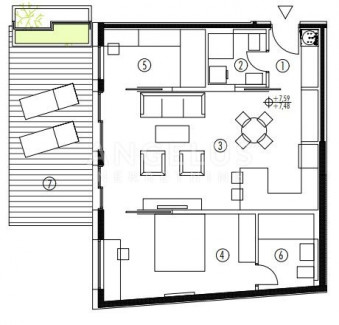 3 rooms, Apartment, 94m², 2 Floor