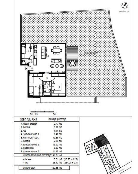 4 rooms, Apartment, 120m²