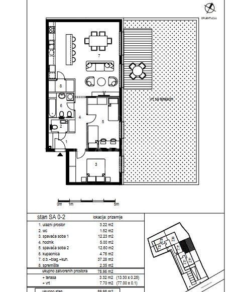 3 rooms, Apartment, 90m²