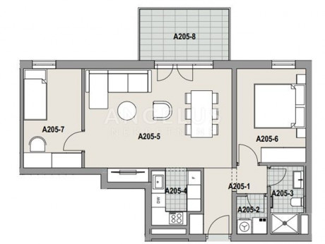 3-Zi., Wohnung, 80m², 1 Etage