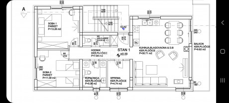 3-locale, Appartamento, 81m², 2 Piano