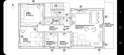 3-locale, Appartamento, 101m², 1 Piano