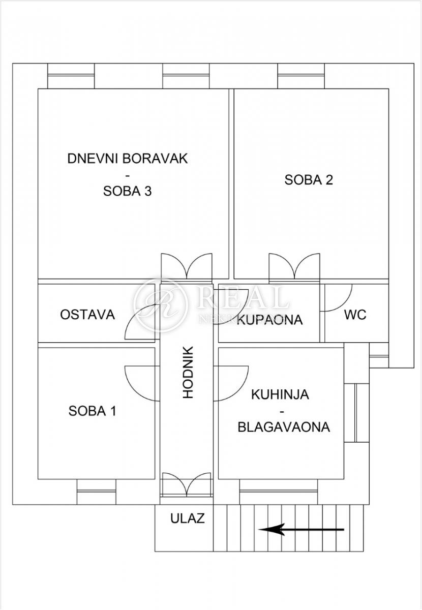 3 rooms, Apartment, 85m², 3 Floor