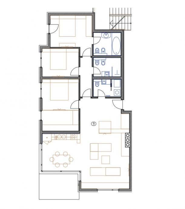 4 rooms, Apartment, 158m², 2 Floor