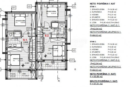 3-locale, Appartamento, 85m², 1 Piano