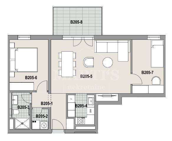 3 rooms, Apartment, 71m², 1 Floor