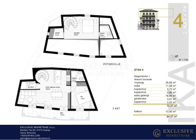 3 rooms, Apartment, 84m², 3 Floor