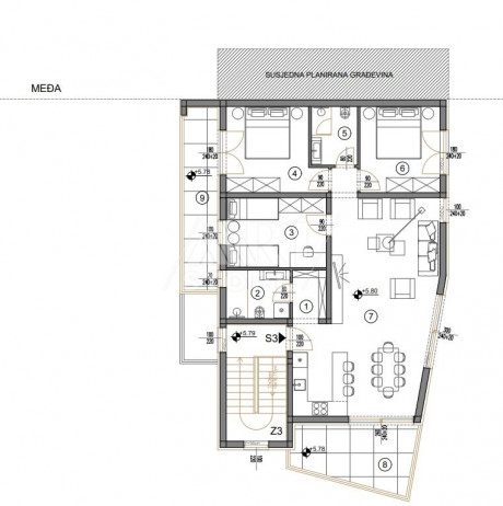 4-Zi., Wohnung, 111m², 2 Etage