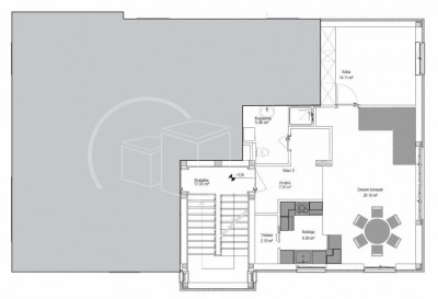 2-locale, Appartamento, 61m², 1 Piano