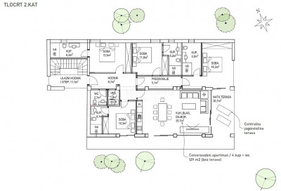 5 rooms, Apartment, 146m², 2 Floor