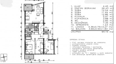 4-Zi., Wohnung, 91m², 2 Etage