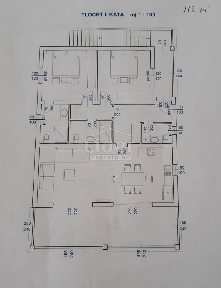 3-Zi., Wohnung, 112m², 2 Etage