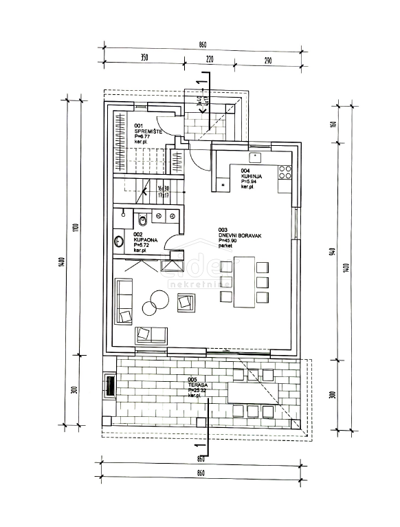 House, 140m², Plot 465m²