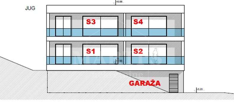 3-locale, Appartamento, 91m²