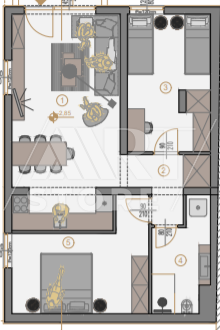 3 rooms, Apartment, 76m²