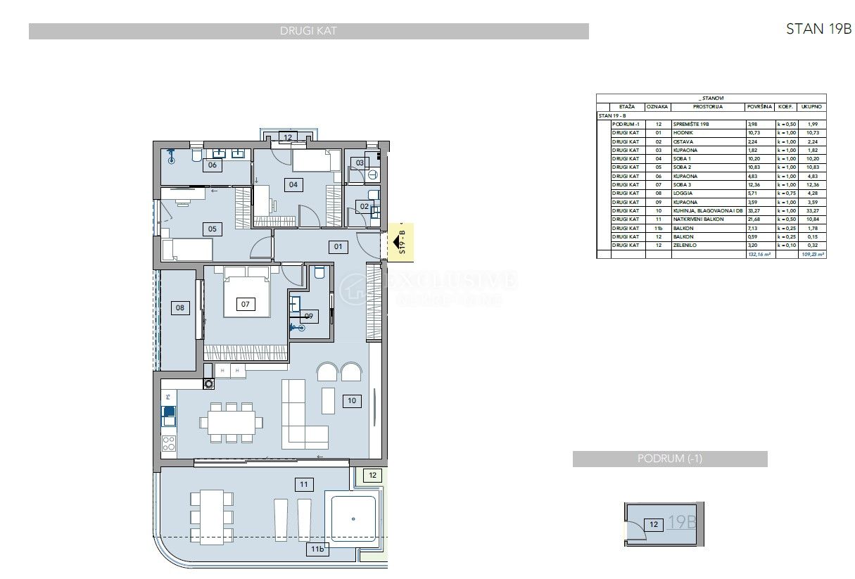 4 rooms, Apartment, 109m², 2 Floor