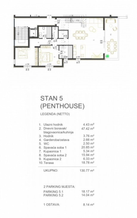 4-locale, Appartamento, 200m², 2 Piano