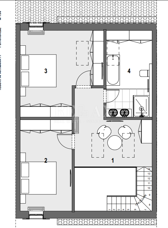 4 rooms, Apartment, 130m², 2 Floor