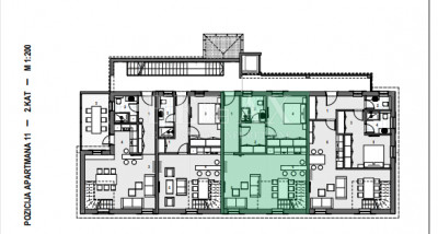 4-locale, Appartamento, 133m², 2 Piano