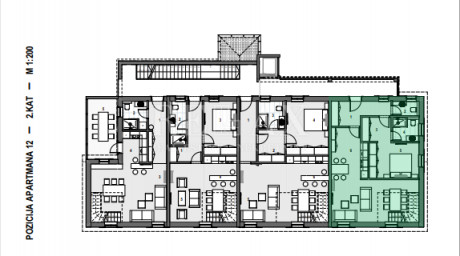 3-locale, Appartamento, 131m², 2 Piano