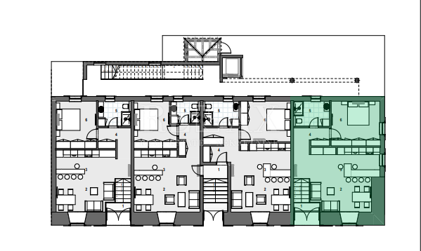 2 rooms, Apartment, 64m², 1 Floor