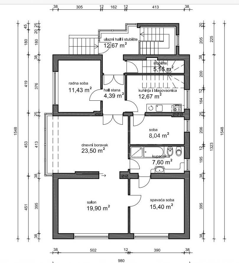 House, 290m², Plot 334m²