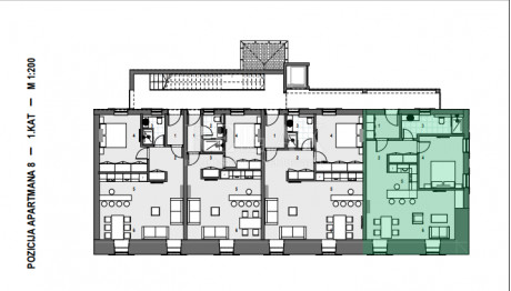 2-locale, Appartamento, 63m², 1 Piano