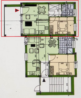 2 rooms, Apartment, 52m², 1 Floor