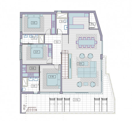 4-locale, Appartamento, 255m², 2 Piano