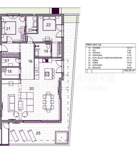 4-Zi., Wohnung, 139m², 2 Etage