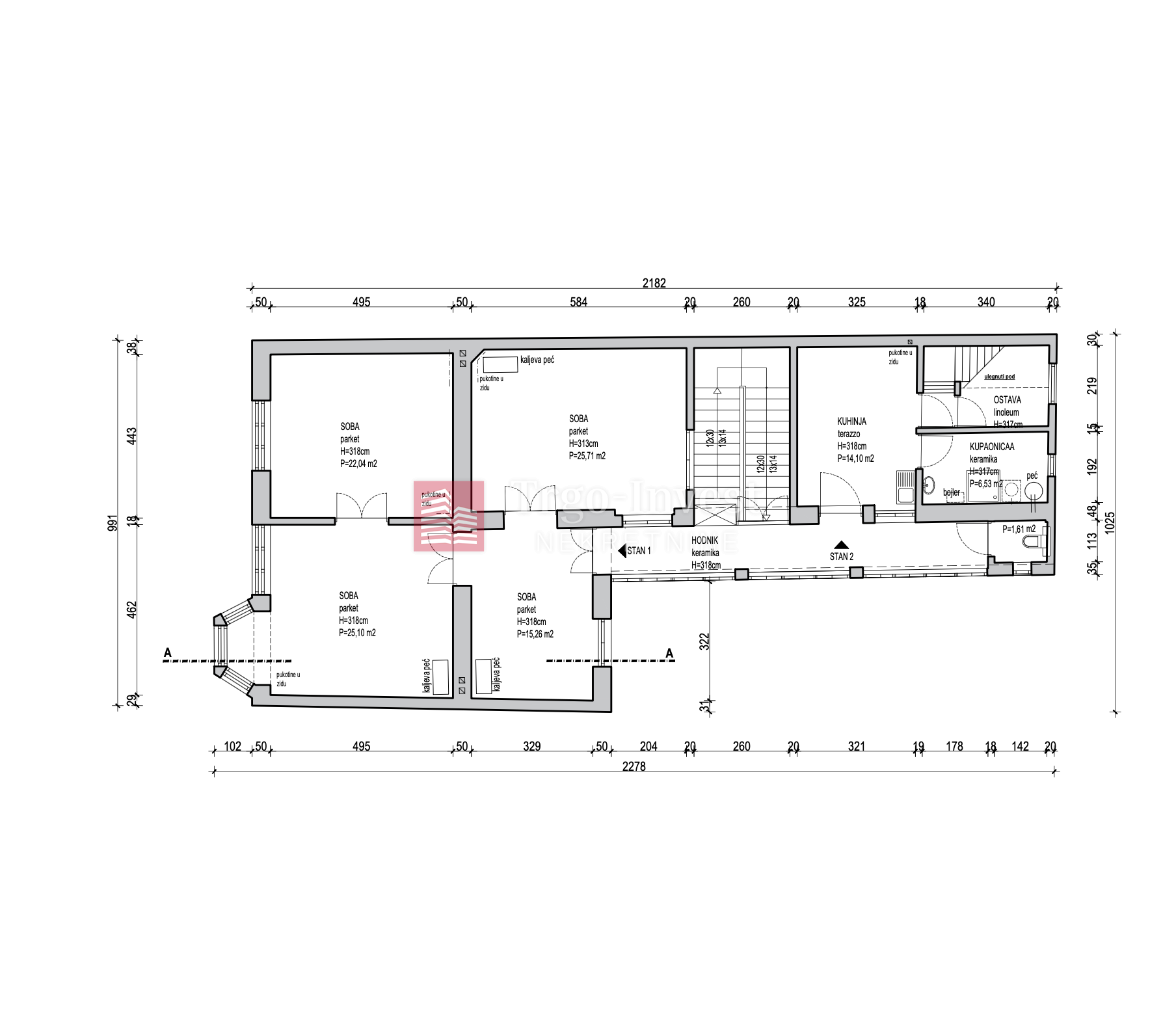 3 rooms, Apartment, 129m², 1 Floor