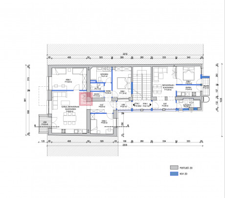 3-Zi., Wohnung, 129m², 1 Etage