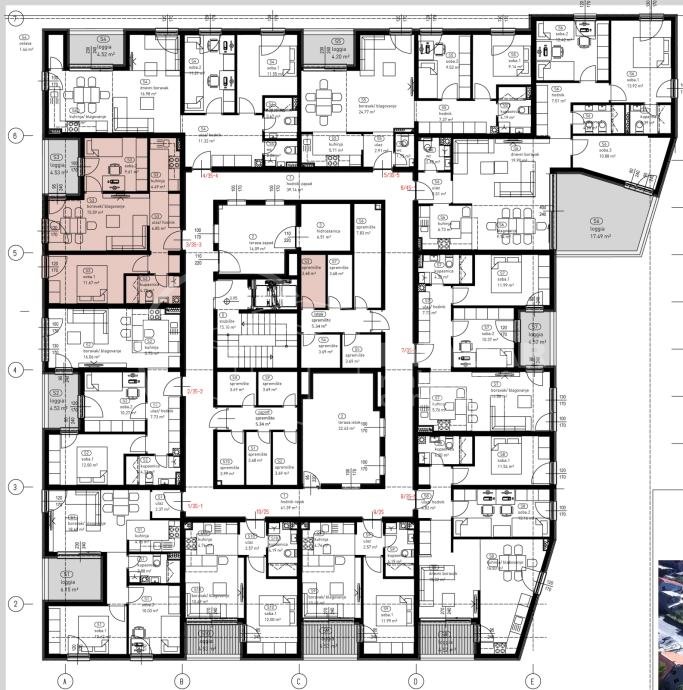 3 rooms, Apartment, 59m², 2 Floor