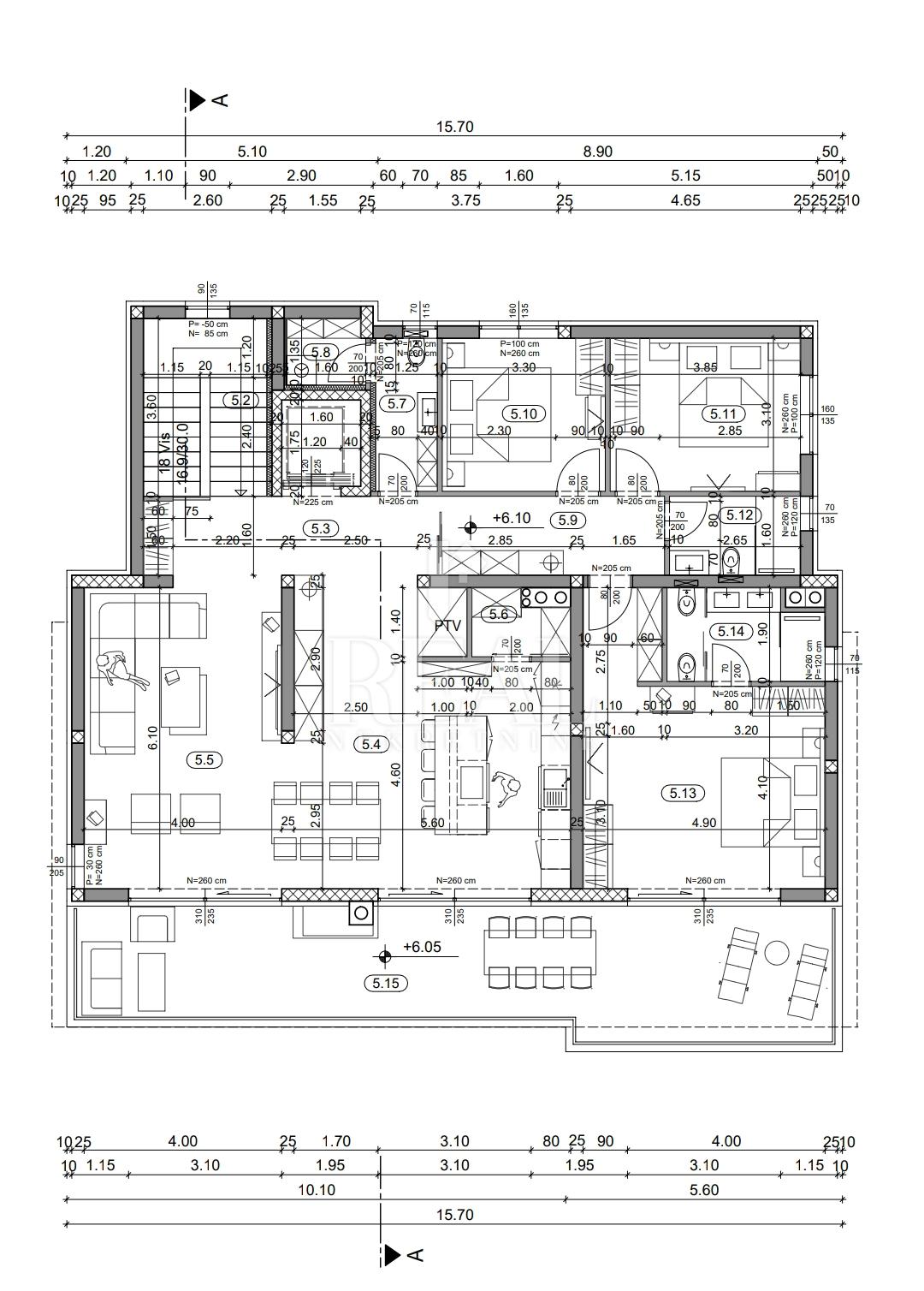 4 rooms, Apartment, 234m²