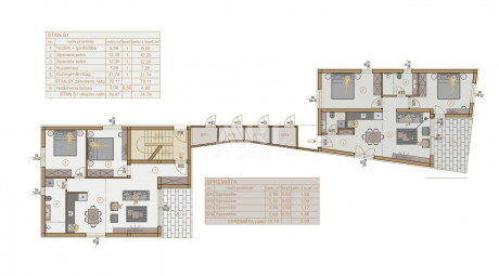 3-Zi., Wohnung, 75m², 1 Etage