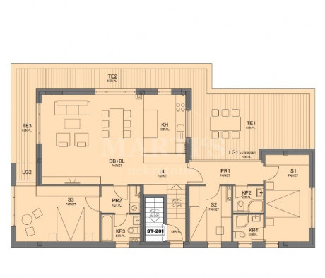 4-locale, Appartamento, 132m², 2 Piano