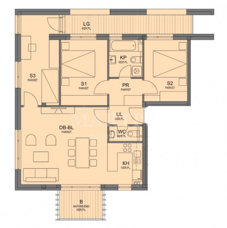 4-Zi., Wohnung, 94m², 1 Etage