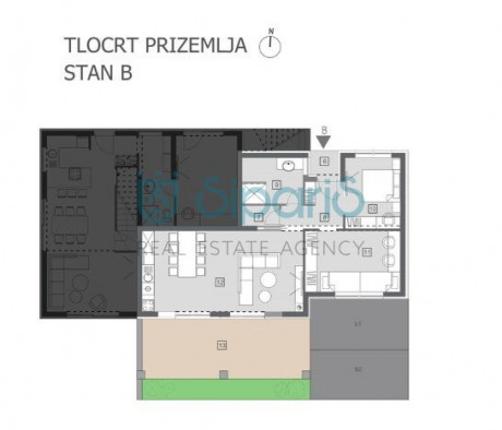 3 rooms, Apartment, 84m²