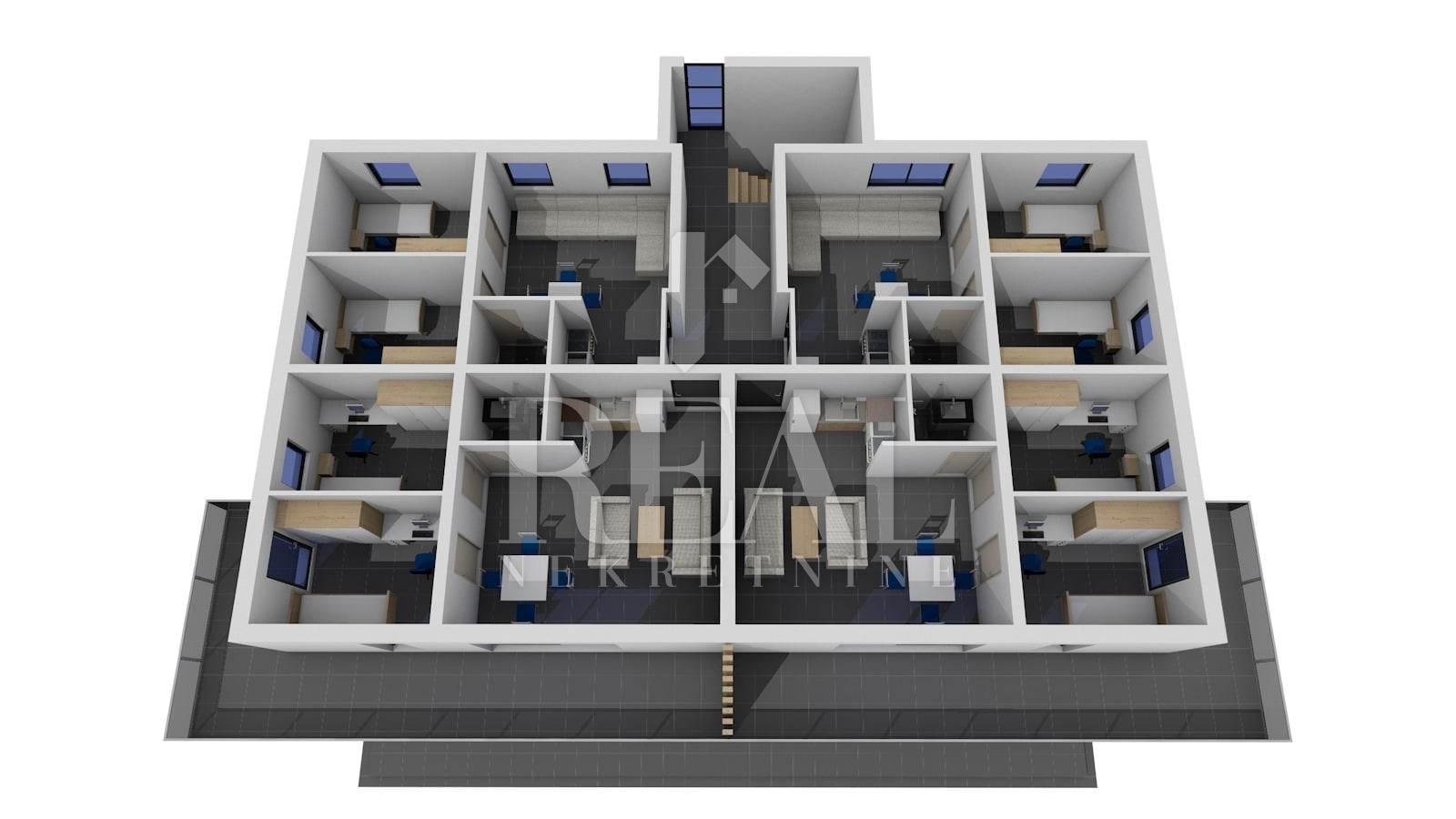 3 rooms, Apartment, 42m², 2 Floor