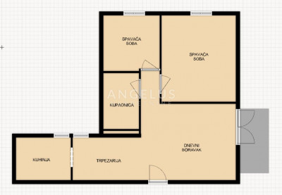 3 rooms, Apartment, 55m²