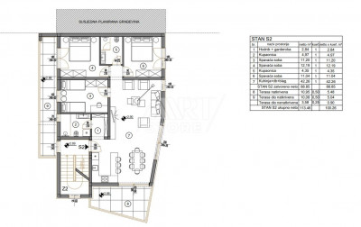 4 rooms, Apartment, 103m², 1 Floor