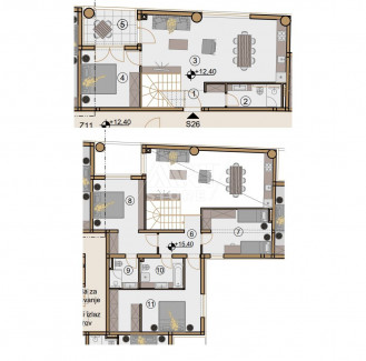 5 rooms, Apartment, 128m², 4 Floor