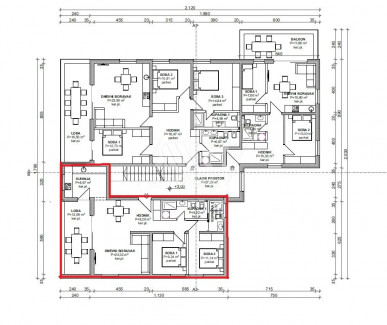 3-locale, Appartamento, 82m², 1 Piano