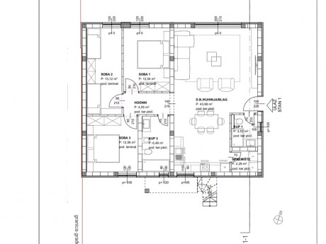 4 rooms, Apartment, 99m², 1 Floor