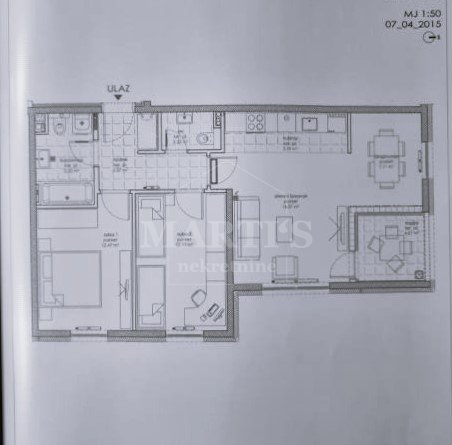 3-locale, Appartamento, 71m², 1 Piano
