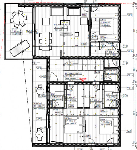 4-Zi., Wohnung, 131m², 3 Etage