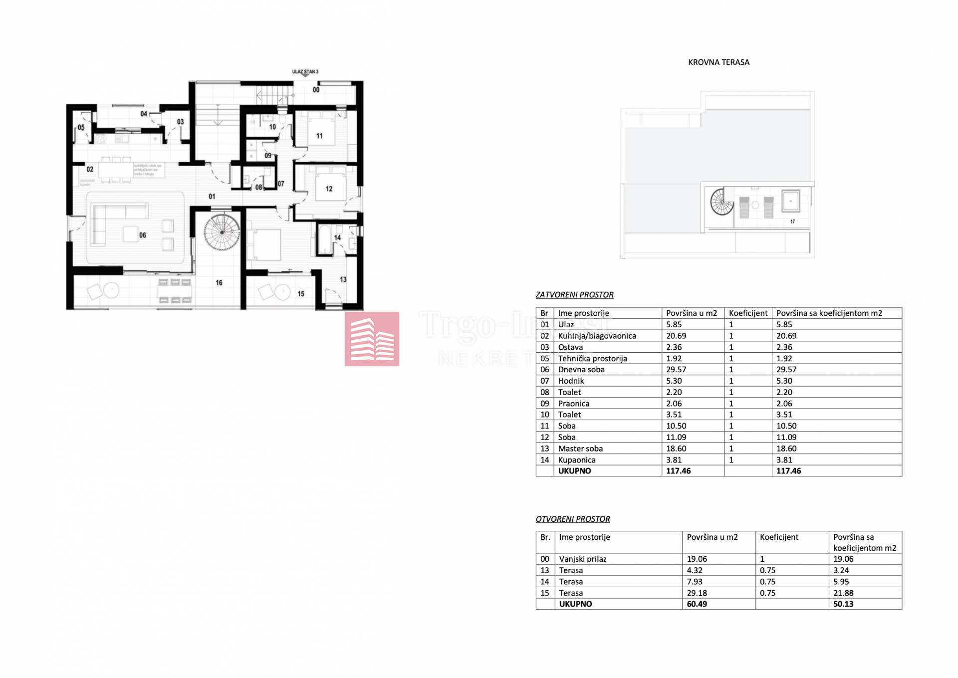 3 rooms, Apartment, 168m², 2 Floor