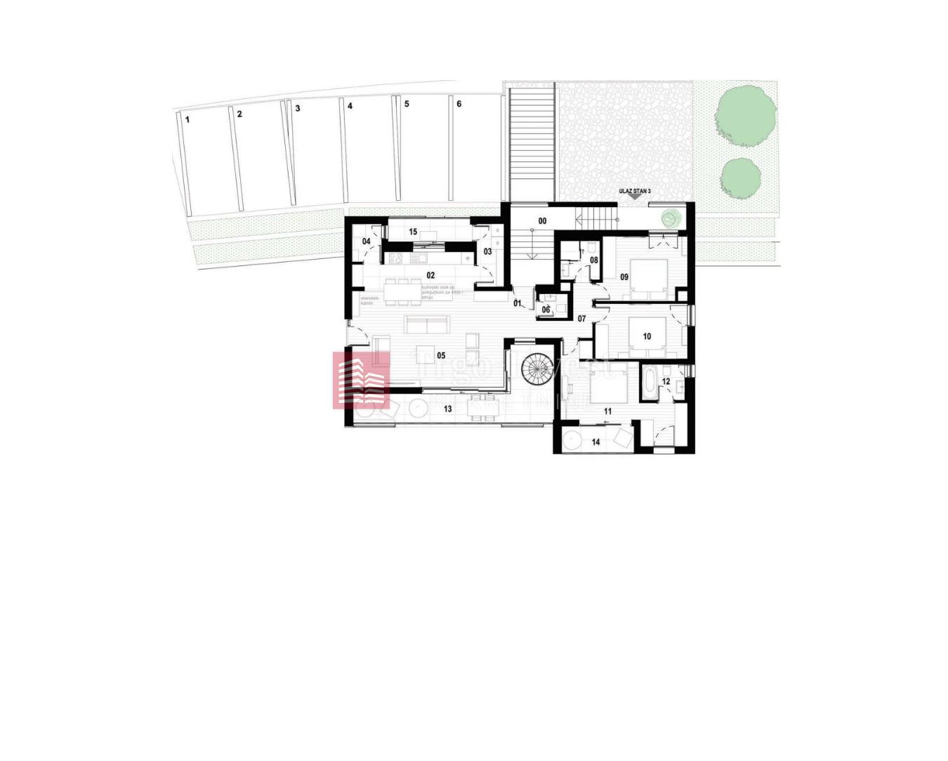 3-locale, Appartamento, 143m², 2 Piano