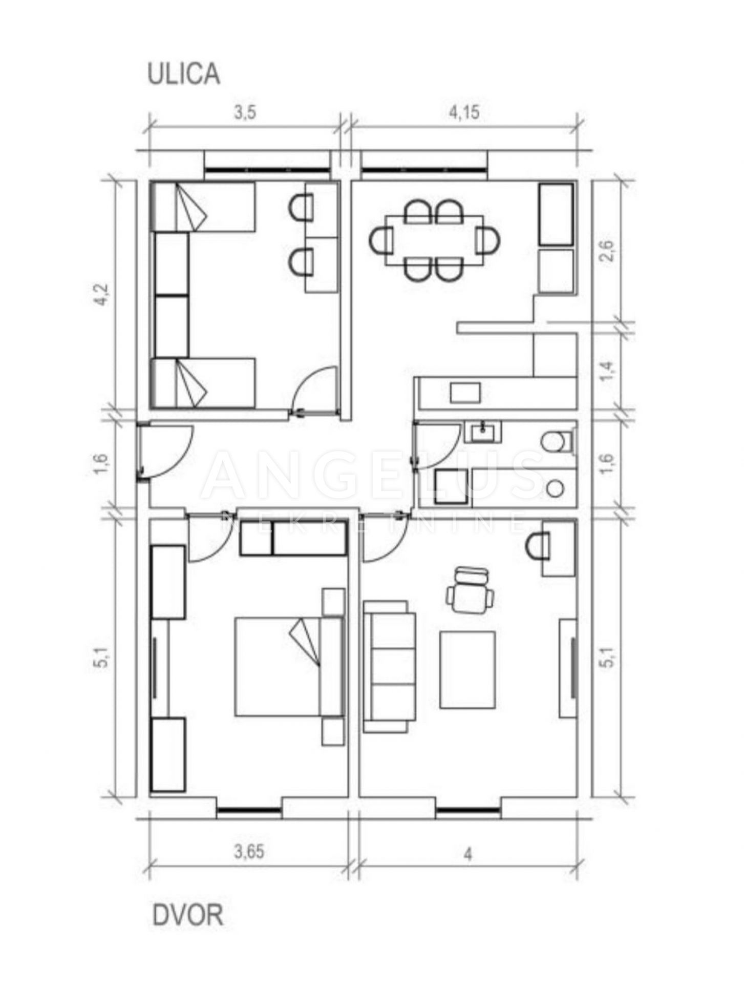 3-locale, Appartamento, 73m², 1 Piano